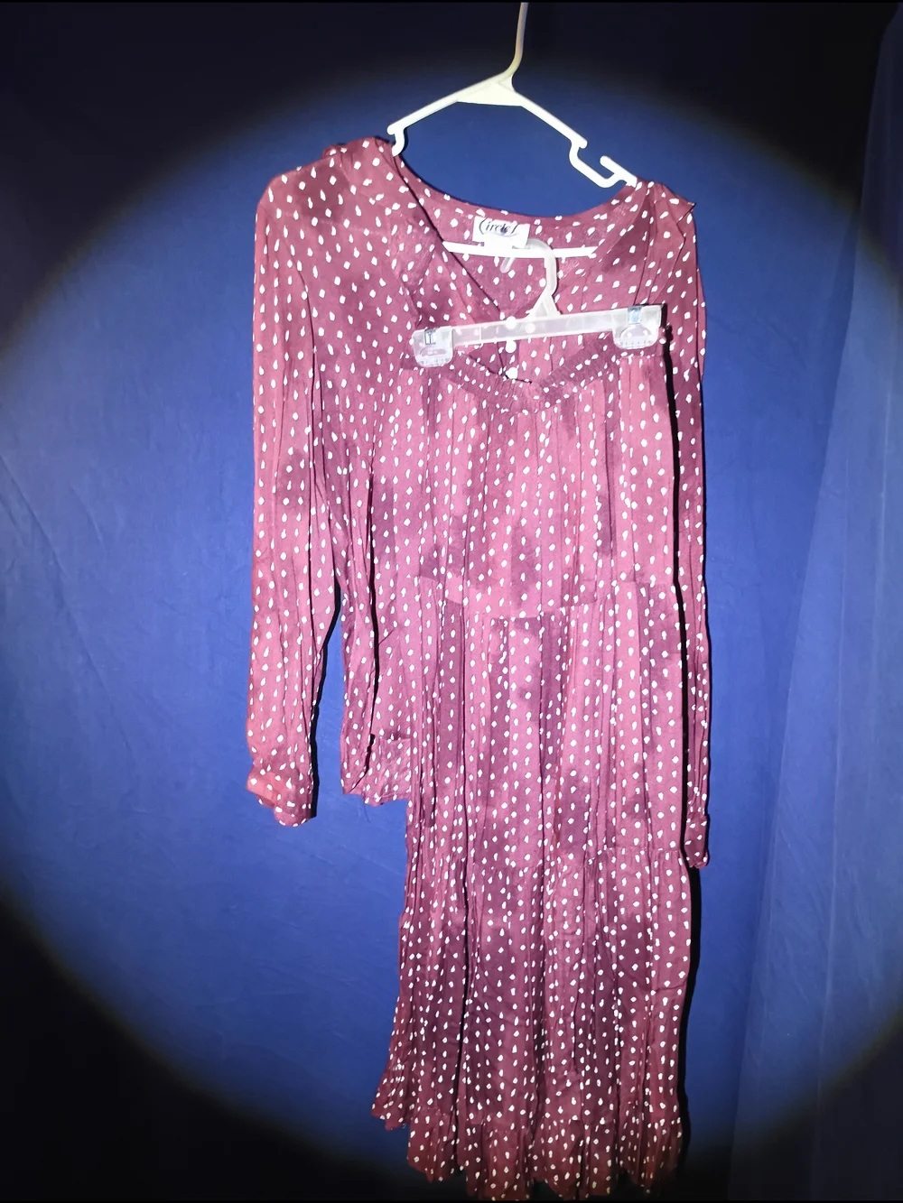 Vintage Circle T Marilyn Lenox Polka Dot Midi Skirt Set Mixed Sizes Top L Skirt